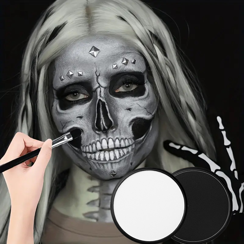 Body Paint Sfx - ピエロのフェイスペイントメイクアップ、30gフェイスボディペイント、大人用の水性ボディペイント、SFXジョーカーゾンビヴァンパイアスケルトンコスプレメイクアップ