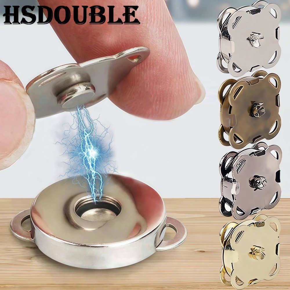 Snap Fastener Set - 10 セット金属磁気スナップファスナークラスプボタンハンドバッグ財布財布衣類バッグ DIY クラフト縫製アクセサリー