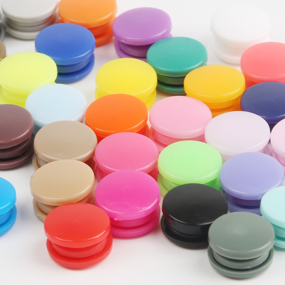 Snap Fastener Set - 20 セットスナップボタンファスナー T5 12 ミリメートルラウンドプラスチック衣服縫製アクセサリーベビー服クリップキルトカバーシートボタン