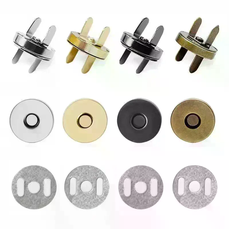 Snap Fastener Set - 1 セット磁気スナップファスナークラスプボタン 14/18 ミリメートルハンドバッグ財布クラフトバッグ部品アクセサリー