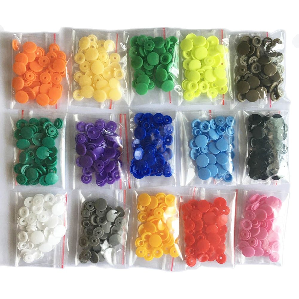 Snap Fastener Set - 50 セットラウンドスナップボタンよだれかけ T5 プラスチックプレスボタンファスナースナップ衣類アクセサリー DIY 工芸品