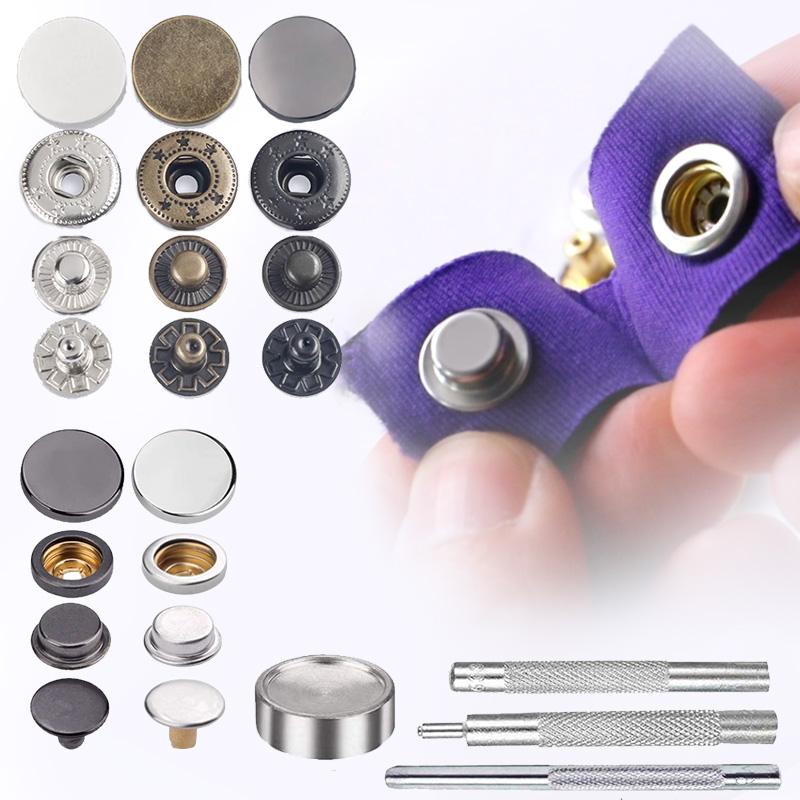 カラフルなスナップボタンファスナー、シームレスな銅の隠しボタ - Snap Fastener Set のレビューと価格