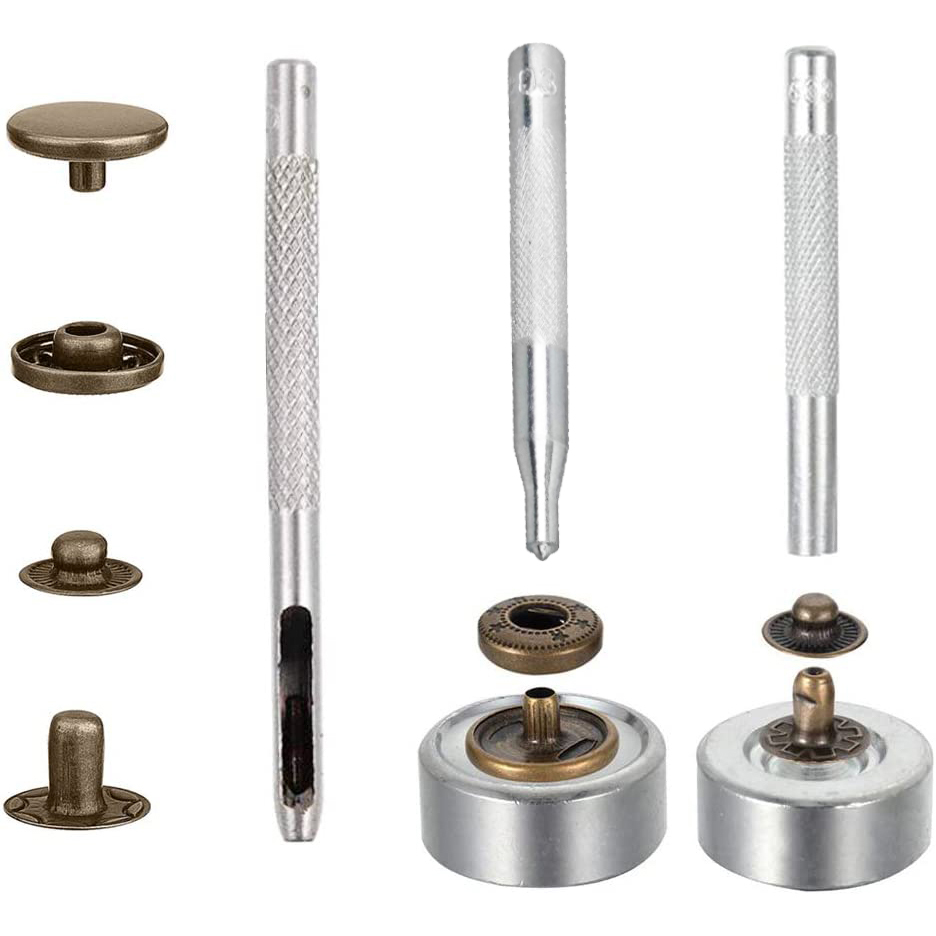 カラフルなスナップボタンファスナー、シームレスな銅の隠しボタ - Snap Fastener Set のレビューと価格