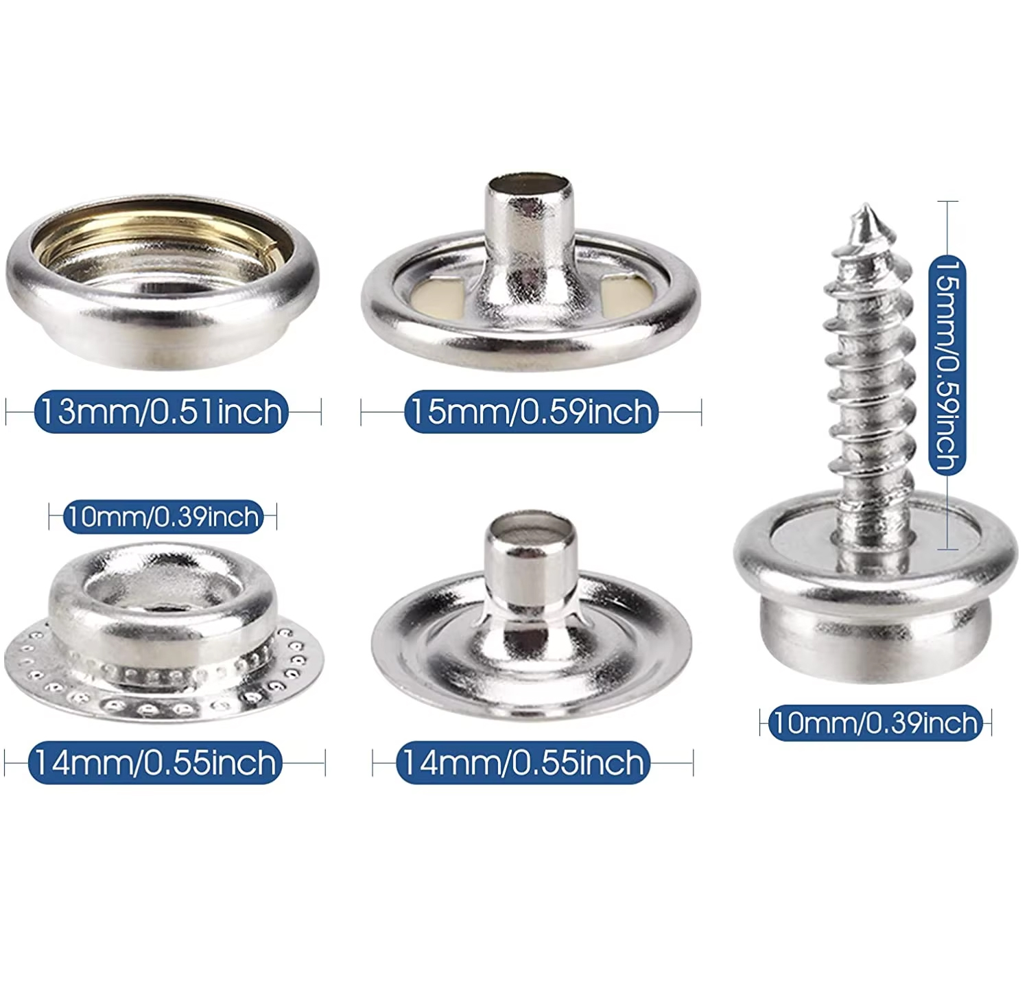 手工芸品用キャンバスキャップキット,ステンレス鋼,実用的なカ - Snap Fastener Set のレビューと価格