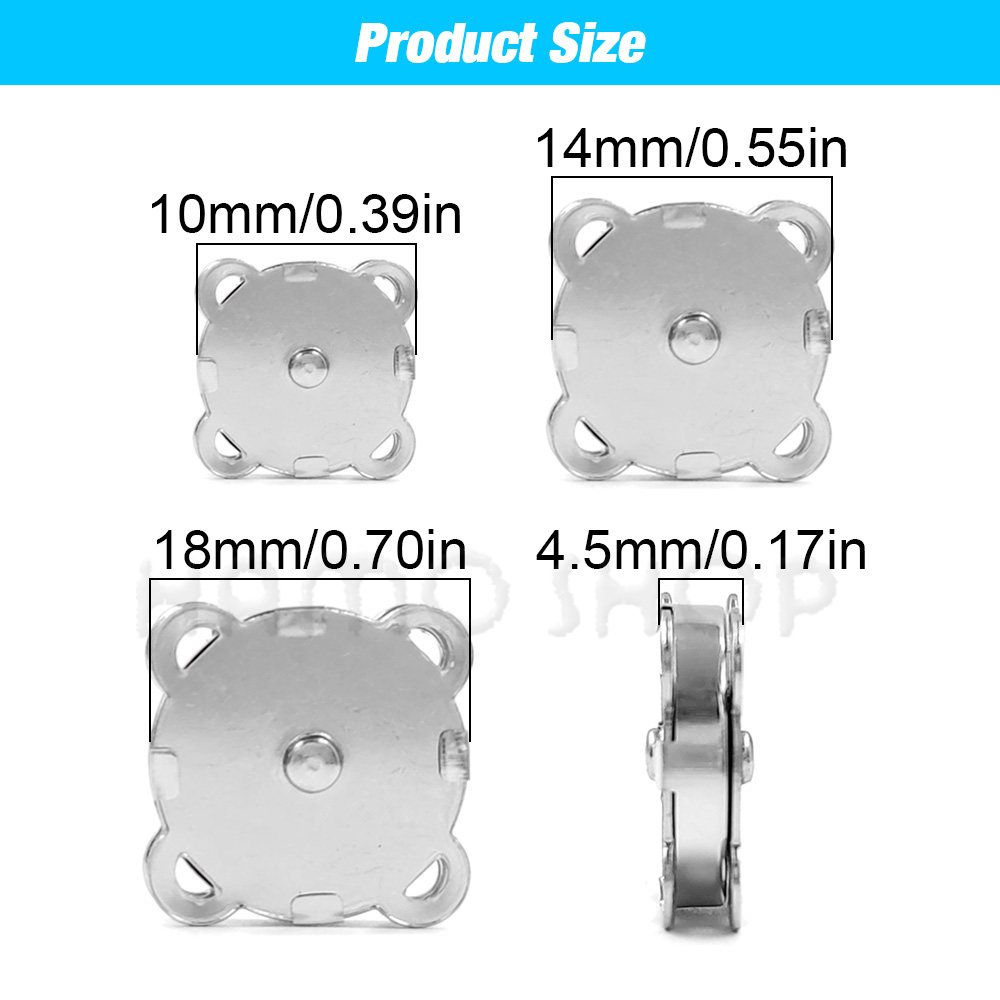 20 セット 10 ミリメートル-18 ミリメートル縫い付け - Snap Fastener Set のレビューと価格