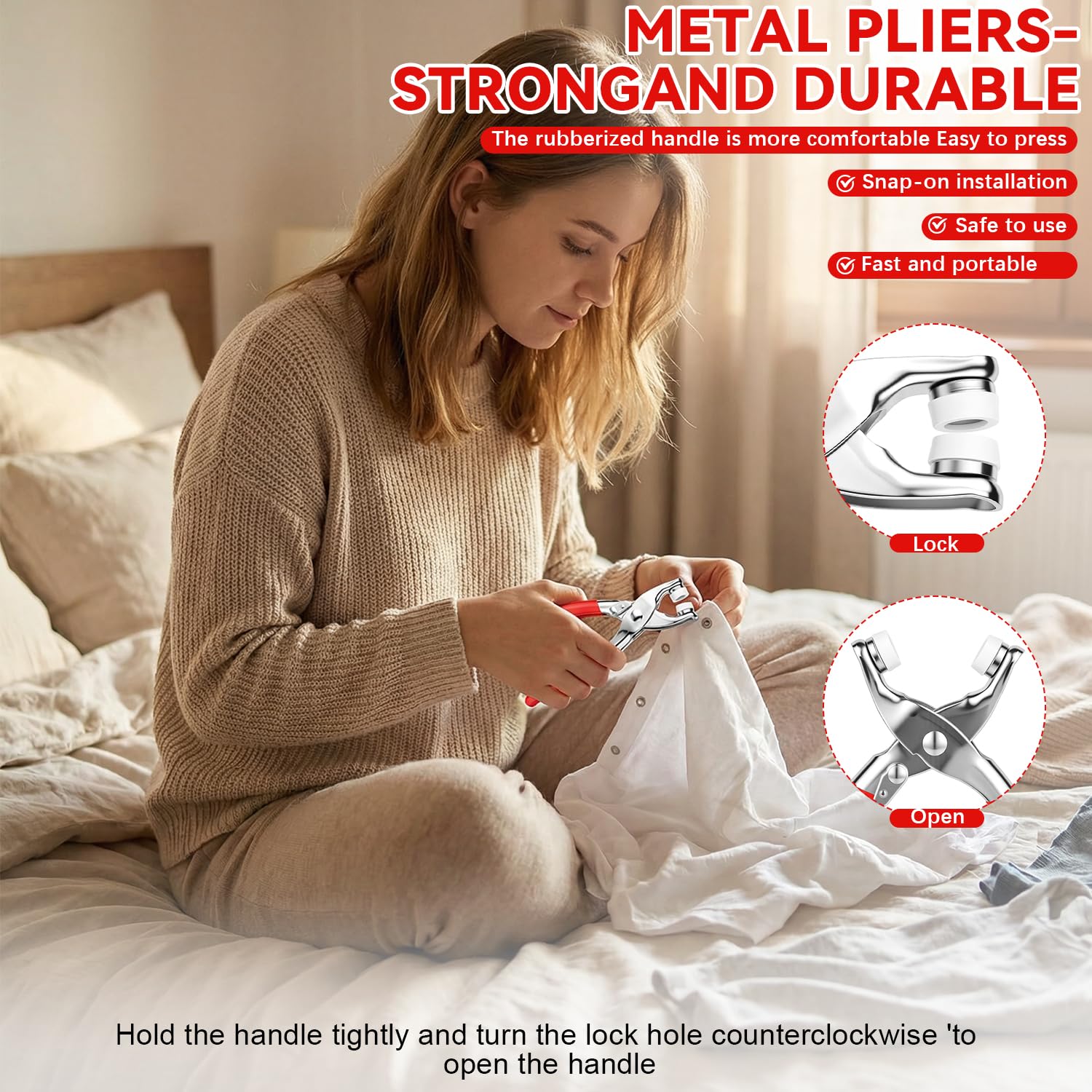 100個の金属ボタン、金属スナップボタン、ファスナーペンチプ - Snap Fastener Set のレビューと価格