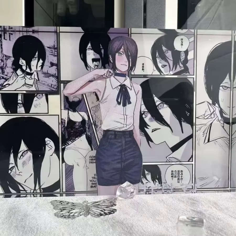 アニメフィギュアデンジとレゼアクリルスタンドカードモデルデス - Prop For Cosplay のレビューと価格