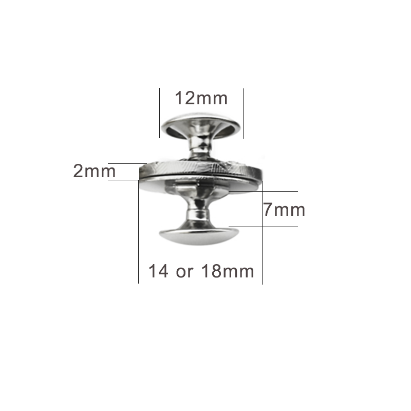薄い磁気ボタンバッグ14mm-18mm磁気バックル財布ボタン - Snap Fastener Set のレビューと価格